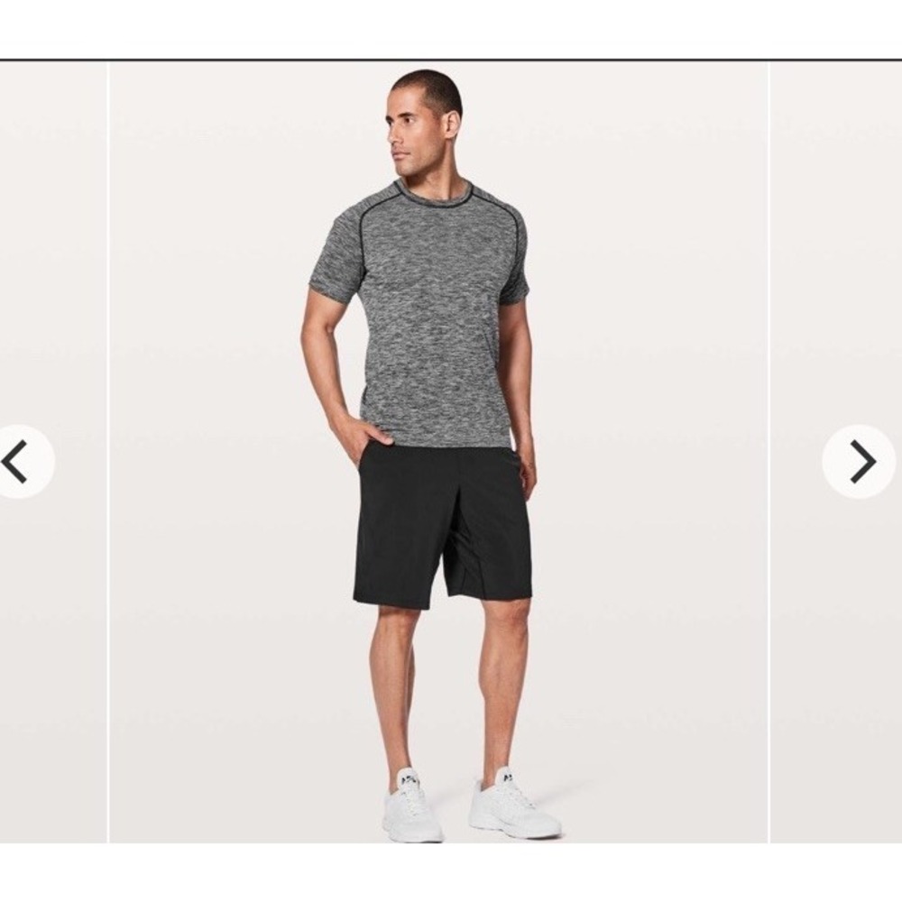 Lululemon T.H.E. Short Linerless 11" Black Shorts Men's Sz. L
